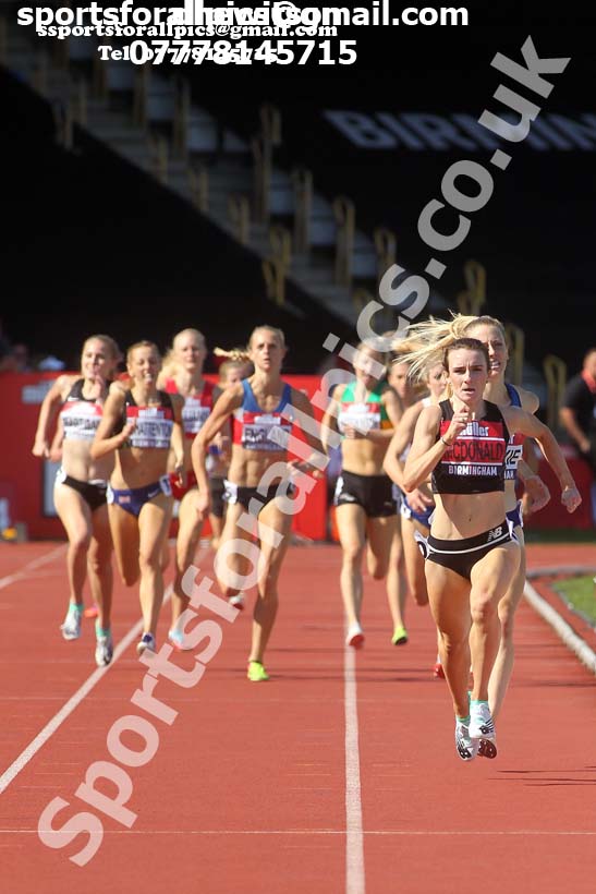 Womens 1500 metres, 2019 Muller British Championships, Alexander Stadium, Birmingham. Photo: David T. Hewitson/Sports for All Pics